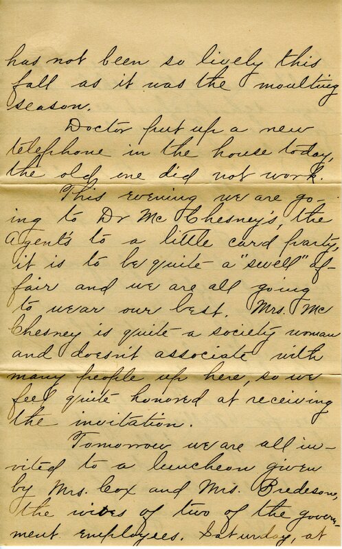 Handwritten 8 page letter from Ella Bruner to Lawrence Bruner, "I have been wanting to write to you for a long time…"
