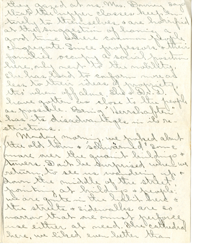 Edith Schwartz Clements, Letters, July 8, 1911