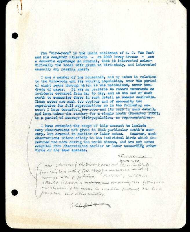 Frank Shoemaker - Omaha, Lincoln, and Nebraska Narratives