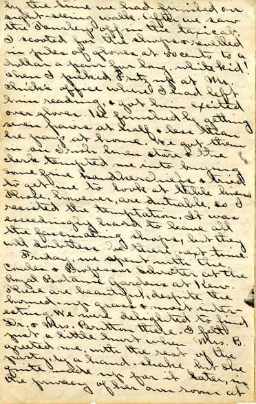 Edith Schwartz Clements handwritten letter