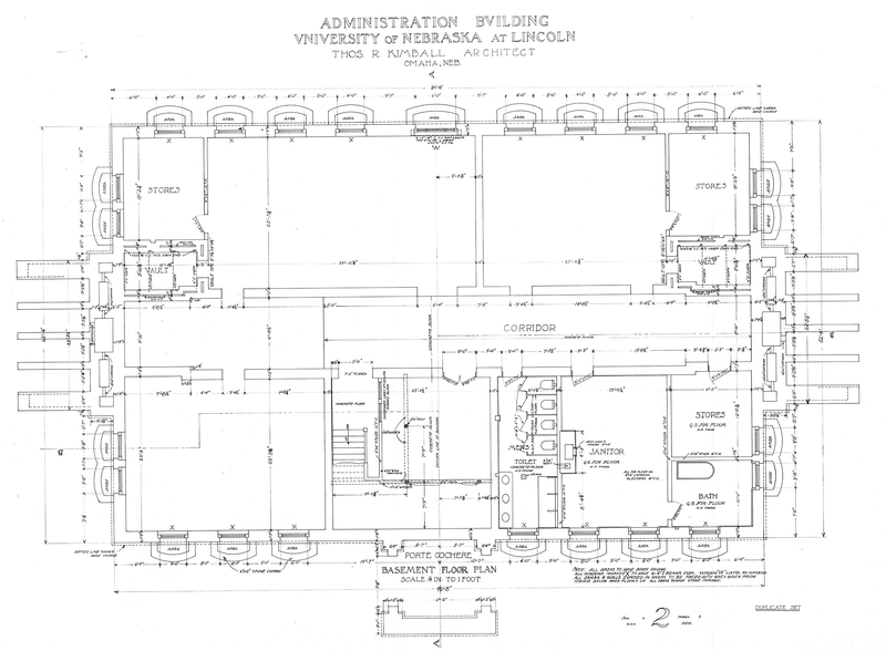 Basement Floor Plan Year: 1905