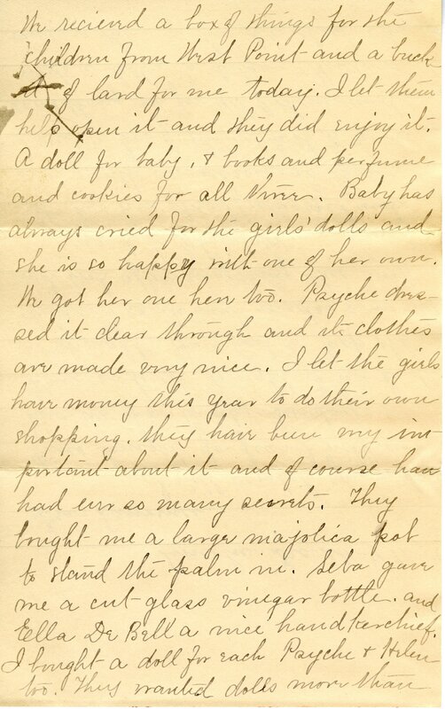 Handwritten 6 page letter from Marcia Bruner to Lawrence Bruner, "I will scratch you a few lines tonight for…"