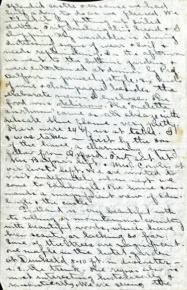 Edith Schwartz Clements handwritten letter