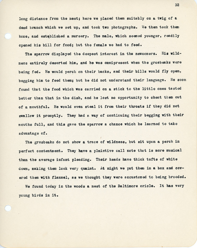 Elizabeth Van Sant transcribed letters