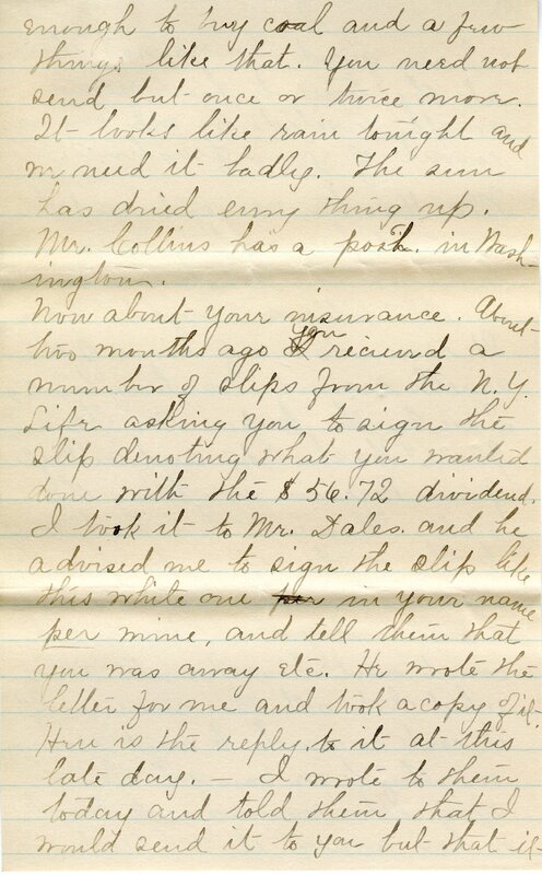 Handwritten 8 page letter from Marcia Bruner to Lawrence Bruner, "Well, I did not write to you last…"