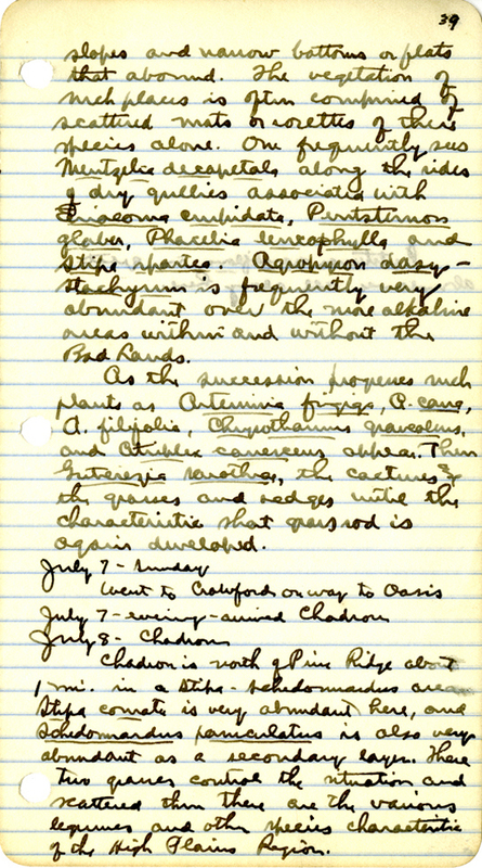 Raymond J. Pool Field Notes and Records