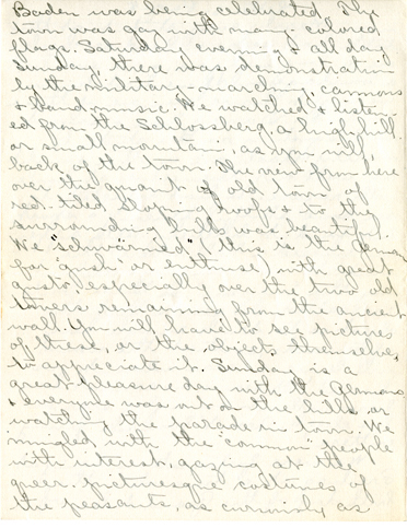 Edith Schwartz Clements, Letters, July 8, 1911