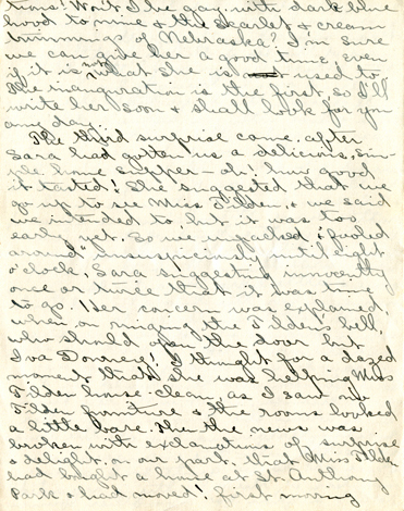 Edith Schwartz Clements handwritten letter