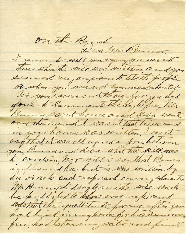 Handwritten 6 page letter from Engelman to Marcia Bruner, "I remember well you saying you were not there when the will…"