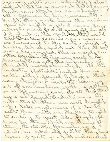 Edith Schwartz Clements, Letters, July 8, 1911