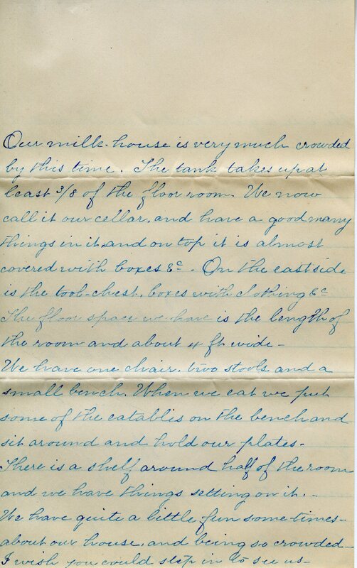 Handwritten 10 page letter from Lillie C. Bruner to Lawrence Bruner, "We read several of your letters sent from home…"
