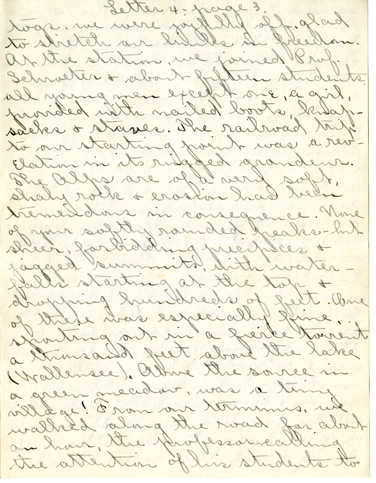 Edith Schwartz Clements handwritten letter