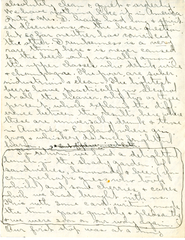 Edith Schwartz Clements, Letters, July 8, 1911
