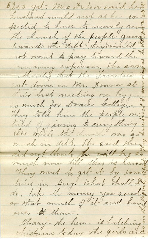 Handwritten 7 page letter from Marcia Bruner to Lawrence Bruner, "I suppose it is about time I should write to you although I feel as if it might..."