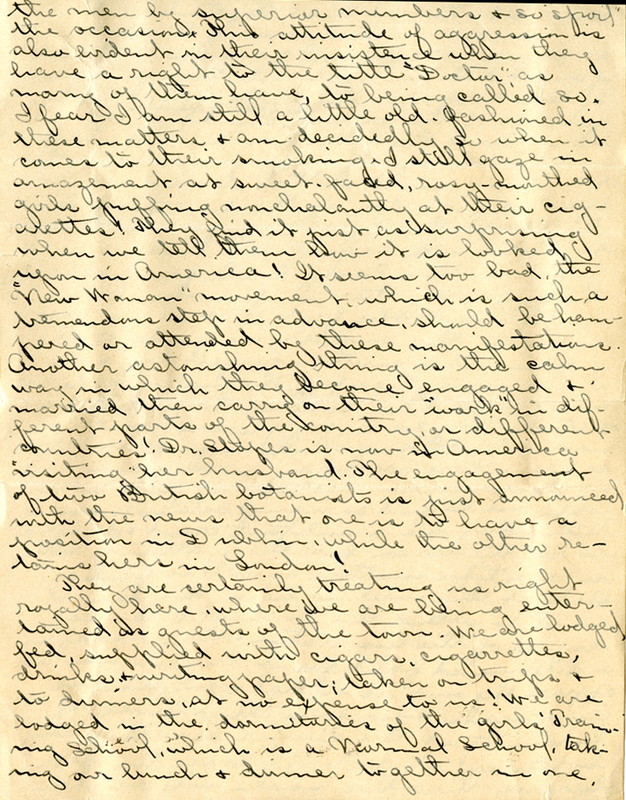 Edith Schwartz Clements handwritten letter