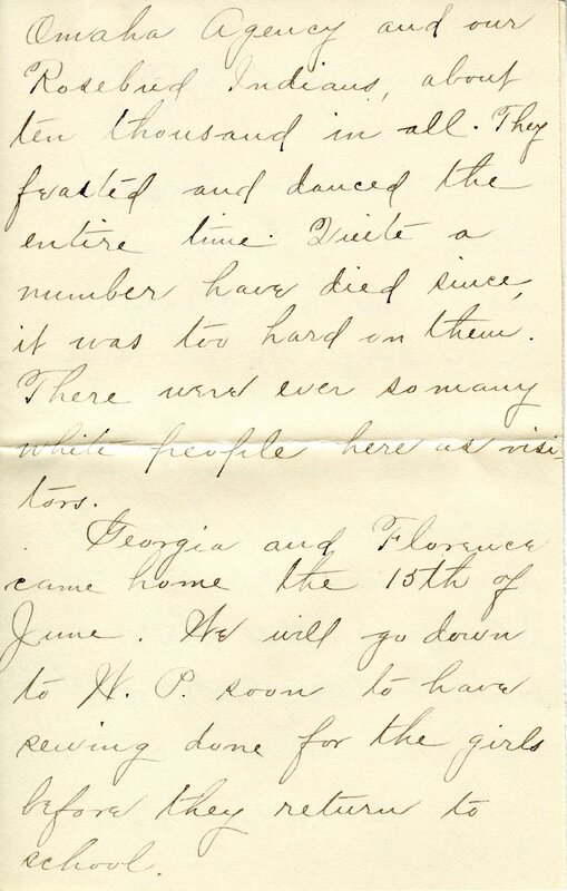 Handwritten 8 page letter from Ella Bruner to Lawrence Bruner, "I have been wanting to write to you for a long time…"