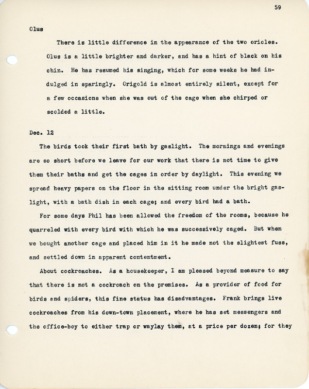 Elizabeth Van Sant transcribed letters