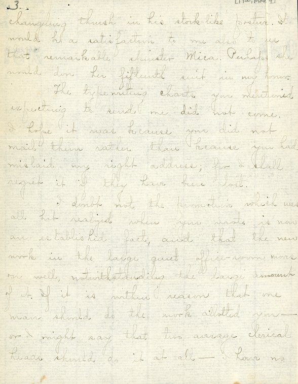 Handwritten letter, 6 pages, from Paul F.C. to Frank H. Shoemaker, "I regret that these seven weeks have elapsed with not my finding favorable opportunity to write you I fear you have thought it a little..."