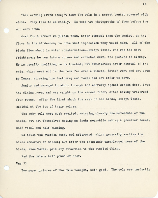 Elizabeth Van Sant transcribed letters