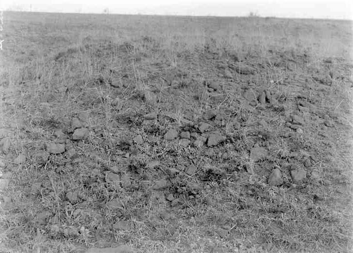 Rocky ridge by Salt Creek, Branson farm, Lincoln. Apr. 20, 1919. Lancaster County. Frank H. Shoemaker (321301-A1020)