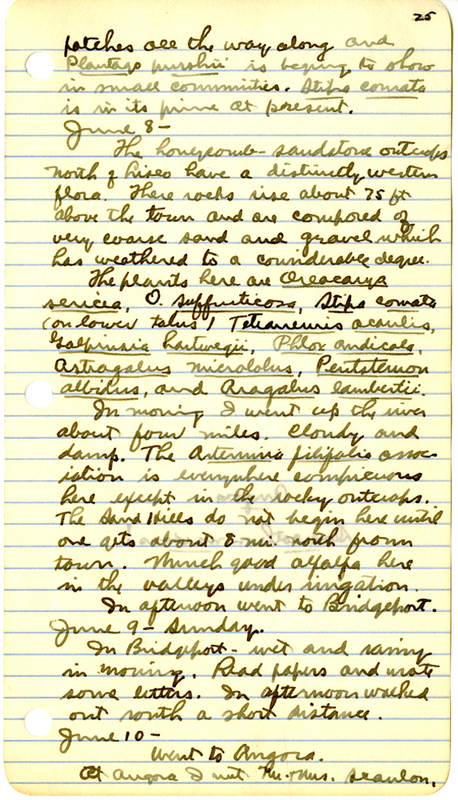 Raymond J. Pool Field Notes and Records