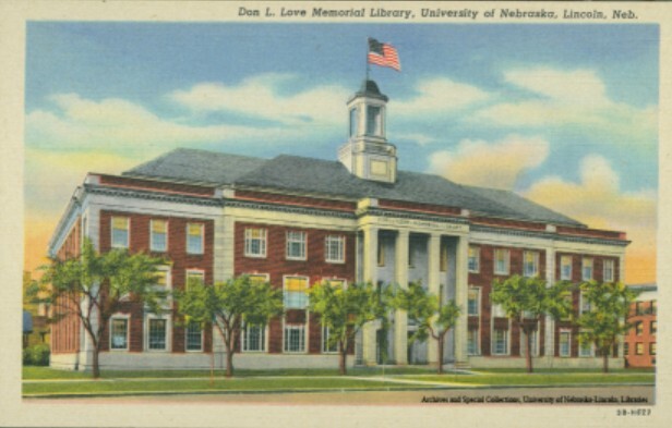 Postcard view, north facade.