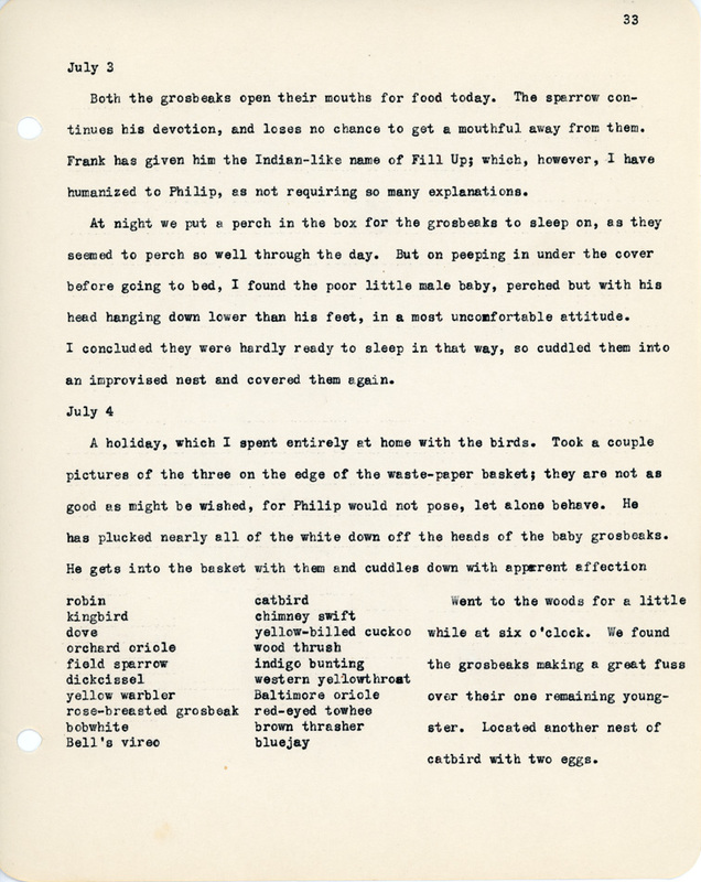 Elizabeth Van Sant transcribed letters