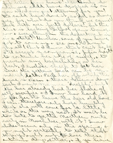 Edith Schwartz Clements handwritten letter