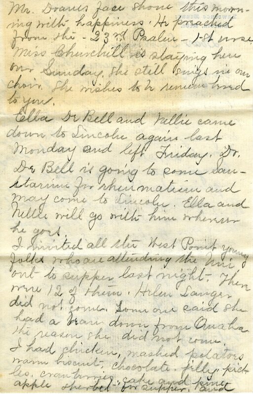 Handwritten 8 page letter from Marcia Bruner to Lawrence Bruner, "It seems harder every Sunday…"