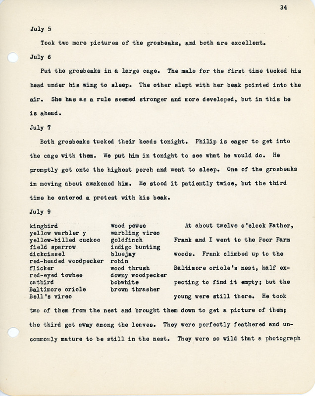 Elizabeth Van Sant transcribed letters