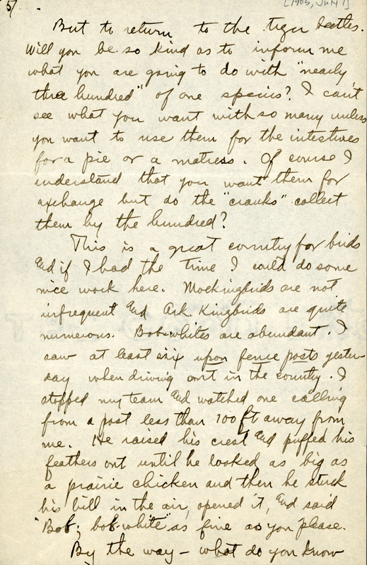 Handwritten letter, 7 pages, from  I.S. [Isador] Trostler to Frank H. Shoemaker, "Yours of 24-38 red on 29th. Your cipher was easy (after I had the key). You look for something difficult in nine do you not?"