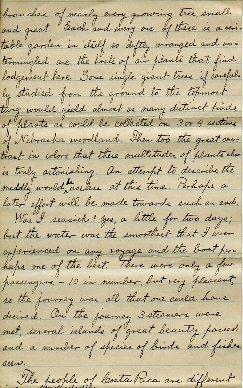 Handwritten 4 page letter from Lawrence Bruner to Psyche, "Well here we are in the capital city of this southmost…"