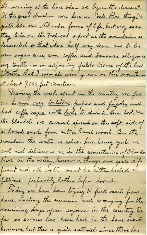 Handwritten 4 page letter from Lawrence Bruner to Marcia Bruner, "We, Mr. Leary and I, have returned from a trip…"
