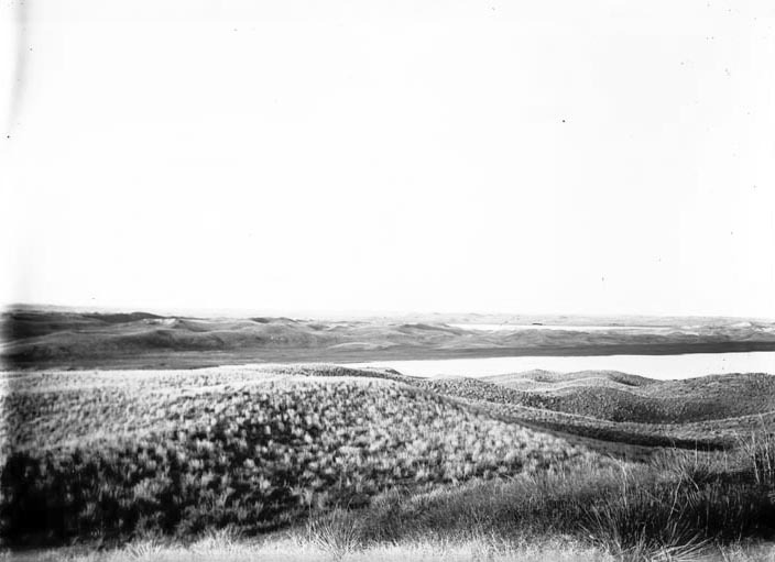 Original caption: Clear, Dewey and Whitewater Lakes, Cherry Co., Nebr. June 7, 1903. Cherry County.