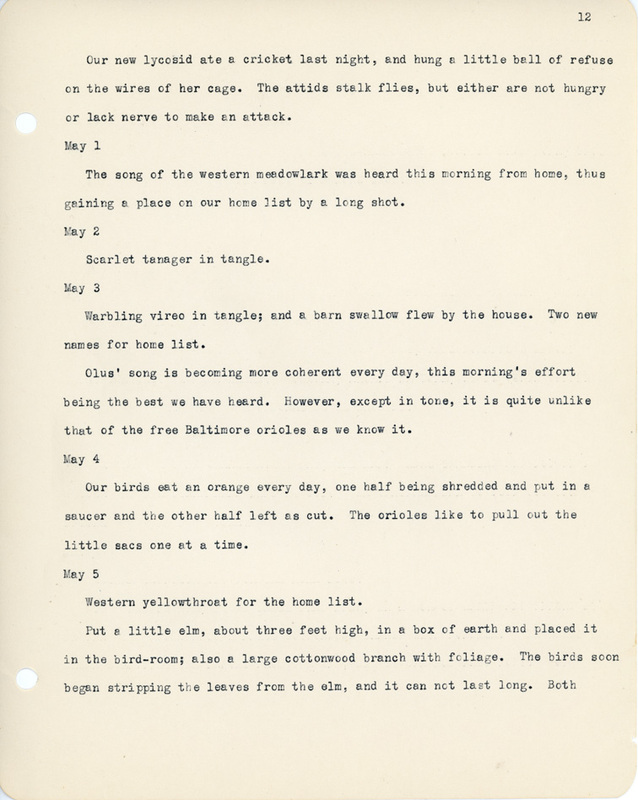 Elizabeth Van Sant transcribed letters