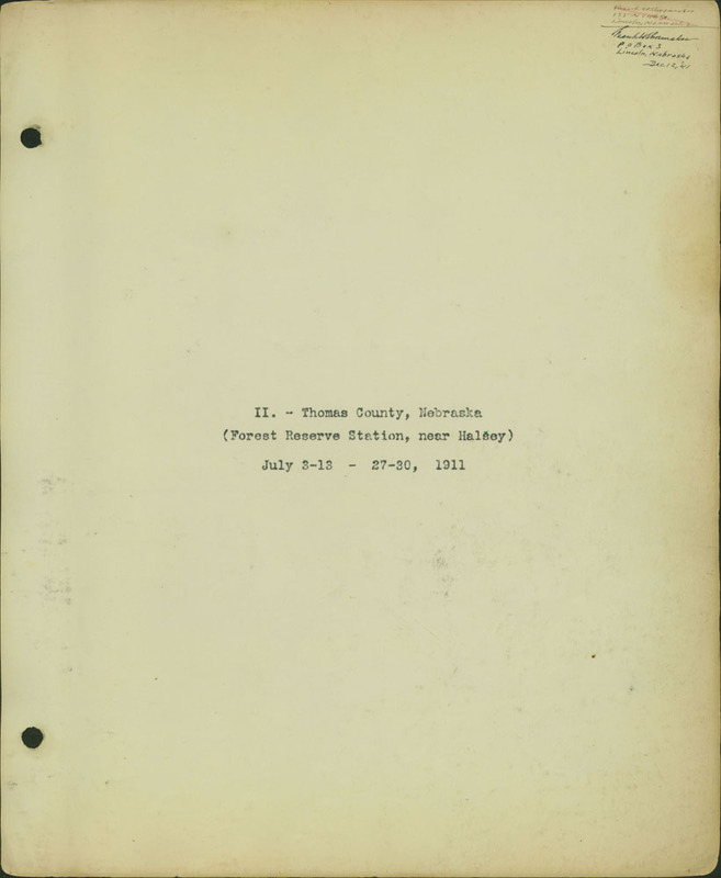 Frank Shoemaker, Narratives, Thomas County, July 3-11, July 27-30, 1911