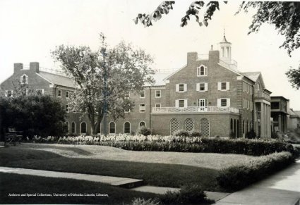 Garden area north of , 1930s.