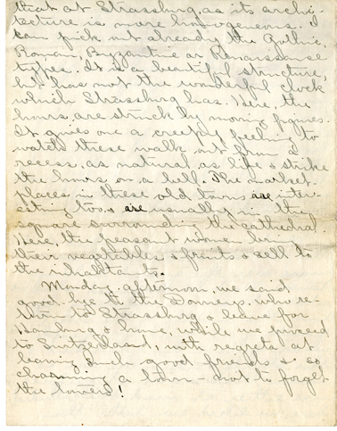 Edith Schwartz Clements, Letters, July 8, 1911