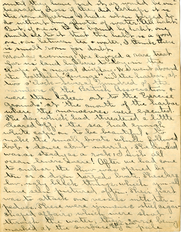 Edith Schwartz Clements handwritten letter
