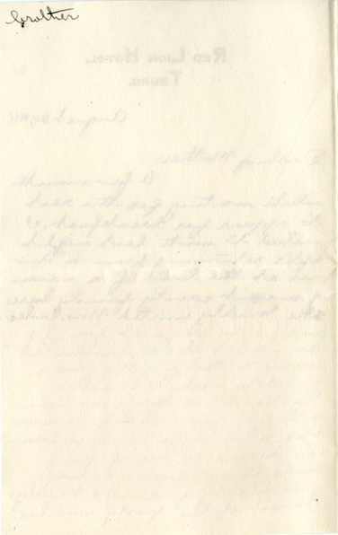 Edith Schwartz Clements handwritten letter