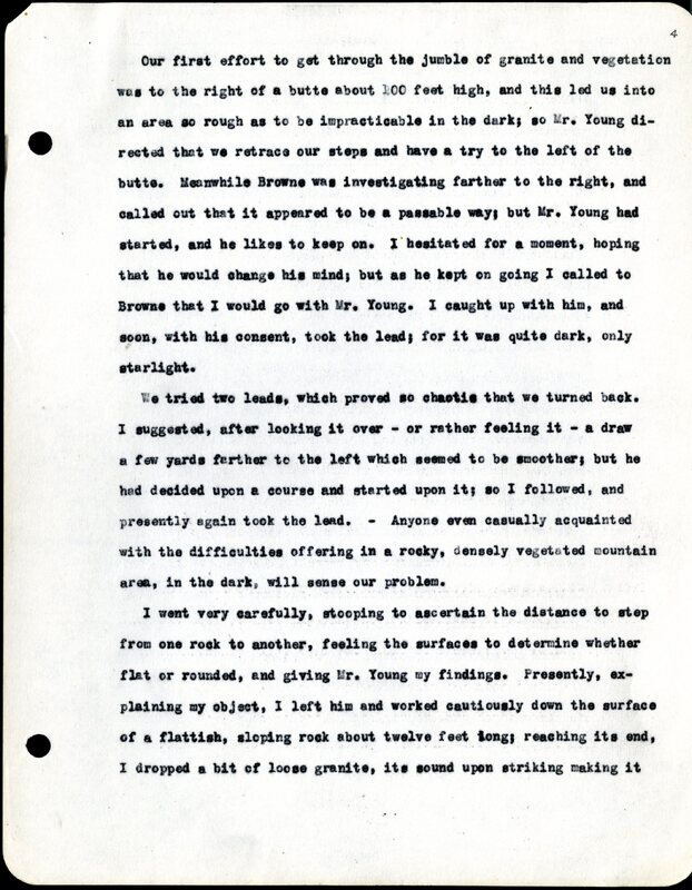 Frank H. Shoemaker typescript, 19 pages, noted on front page as "Have selected from my pocket day-dooks items pertaining to my leisure activities while on trips as private secretary to General Auditor of U.P.-S.P. and affiliates."