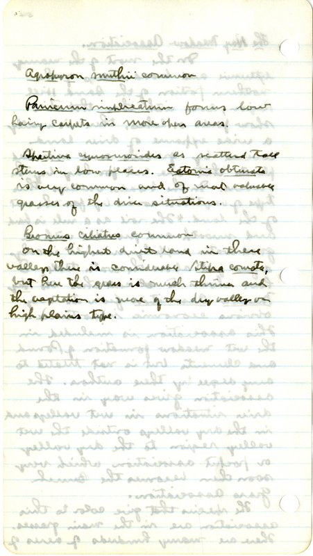 Raymond J. Pool Field Notes and Records