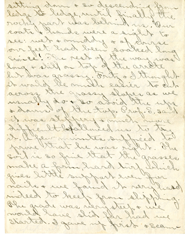 Edith Schwartz Clements handwritten letter