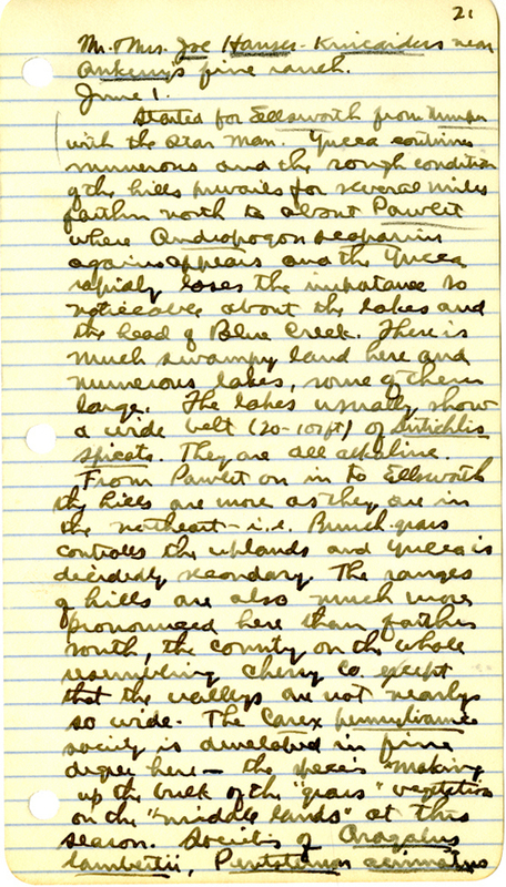 Raymond J. Pool Field Notes and Records