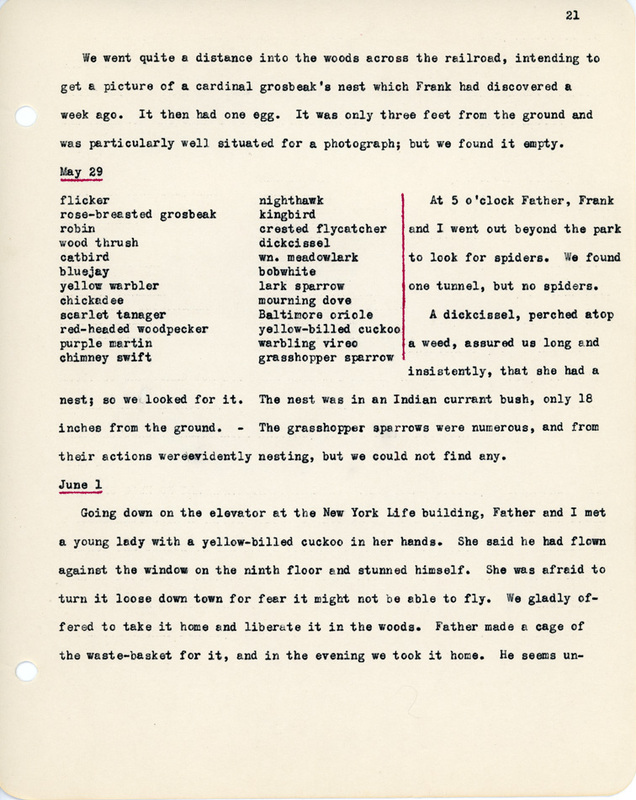 Elizabeth Van Sant transcribed letters