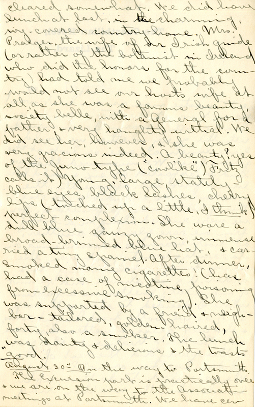 Edith Schwartz Clements handwritten letter