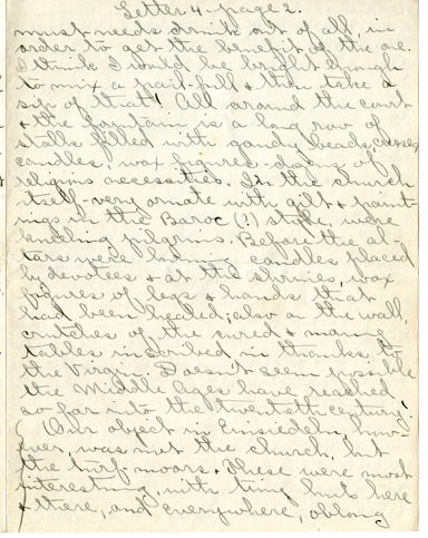 Edith Schwartz Clements handwritten letter