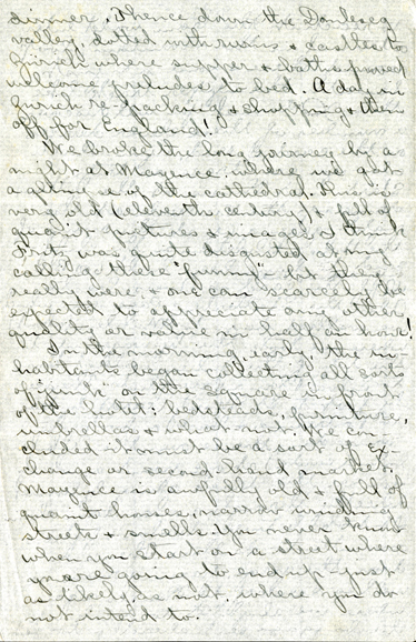 Edith Schwartz Clements handwritten letter