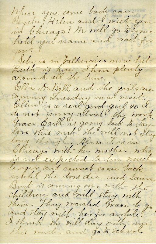 Handwritten 11 page letter from Marcia Bruner to Lawrence Bruner, "The letter you wrote June 27 got here…"