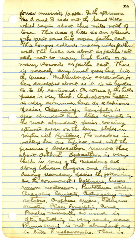 Raymond J. Pool Field Notes and Records